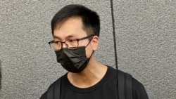 梁錦威表示，支聯會在公民社會的角色應該由香港市民去決定，而不是特首林鄭月娥一個人定義。 （美國之音湯惠芸）