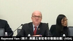 美國國會及行政當局中國委員會主席麥戈文眾議員 （攝影：美國之音記者任敬揚）