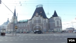 西伯利亚大铁路起点，莫斯科亚罗斯拉夫火车站。