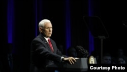 美国副总统彭斯2019年4月3日出席北约互动论坛（NATO Engages 照片）