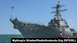 USS Carney (DDG-64) at the port of Odesa, Ukraine, for the Sea Breeze 2019 exercise