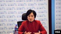 香港特首參選人葉劉淑儀 (美國之音湯惠芸拍攝)