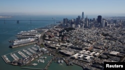 图为美国旧金山市。（2017年10月5日）