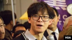 前學聯常委張秀賢（美國之音湯惠芸攝）