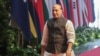 FILE - India's Defense Minister Rajnath Singh arrives for an ASEAN Defense Ministers Meeting - Plus in Jakarta, Nov. 16, 2023. India has sought to counter China as Beijing grows its influence in India's neighborhood through investments and development projects.