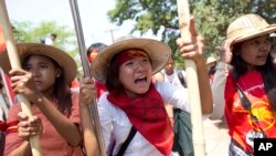 緬甸學生遊行抗議