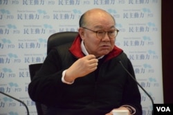 香港特首候選人胡國興。（美國之音湯惠芸攝）