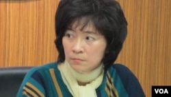 台灣在野黨台聯黨立委週倪安(美國之音張永泰拍攝)