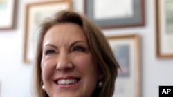 角逐共和黨提名的參選人卡莉菲奧莉娜(Carly Fiorina)
