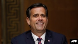 圖為美國國家情報總監約翰·拉特克里夫。 （2020年5月5日）