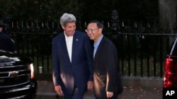 10月份楊潔篪訪問美國得到了克里的接待