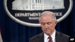 美国司法部长杰夫·塞申斯。