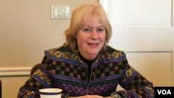 前美國在台協會執行理事施藍旗(圖片來源： 美國之音鍾辰芳拍攝)