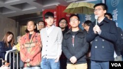 香港佔旺刑事藐視法庭案判刑。（美國之音湯惠芸攝）