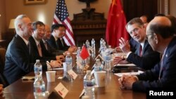 美中貿易談判資料照。