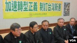 台灣基督教長老教會召開228事件記者會。（美國之音張永泰攝）