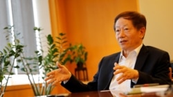 台灣半導體巨頭TSMC主席劉德音在接受采訪。（2018年8月31日）