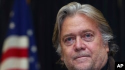 特朗普總統的前首席戰略顧問史蒂夫班農（Steve Bannon）。