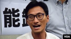 香港立法會議員朱凱迪。(美國之音湯惠芸)