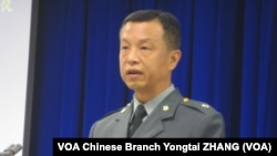 台灣國防部發言人陳中吉少將 （攝影：美國之音張永泰）