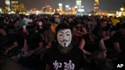 2019年9月28日，香港添马公园里的抗争者