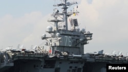 美國海軍航空母艦羅納德·里根號於2018年11月21日訪問中國香港。