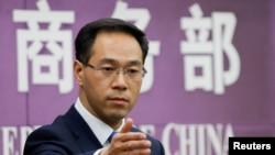 中國商務部發言人高峰 (資料照片)