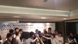 美前防长卡特在台湾接受媒体采访