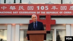 美國在台協會主席莫健（美國之音鍾辰芳拍攝）