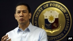 菲律賓外交部發言人埃爾南德斯(資料圖片)