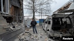 烏克蘭東部政府控制區一星期前受到反政府武裝砲擊