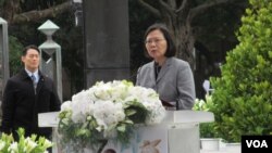 台灣總統蔡英文在228事件72周年中樞紀念儀式上講話 (美國之音張永泰)