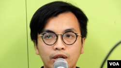 香港資訊科技界選委陳宇明 (美國之音特約記者 湯惠芸拍攝)