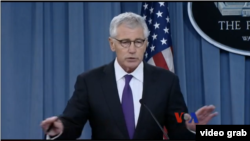 美國國防部長哈格爾 （視頻截圖）