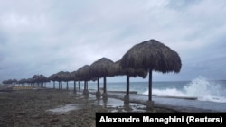 艾達颶風襲擊古巴首都哈瓦那（2021年8月27日）