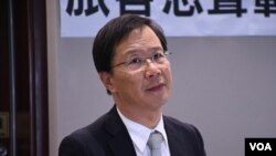 公民黨立法會議員郭家麒。(美國之音湯惠芸)