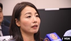 被DQ的民主派前立法會議員劉小麗。(美國之音湯惠芸)