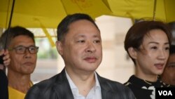 和平佔中三名發起人戴耀廷。香港佔中9人案審結，明年4月9日裁決。(美國之音湯惠芸)