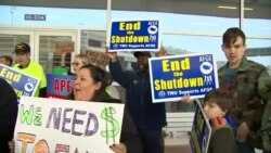 2019-01-22 美國之音視頻新聞: 美國聯邦政府關閉僵局波及全國