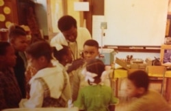 Dr. David Satcher and his siblings getting a checkup from a Black doctor. At the time, Black doctors did not have admitting rights to hospitals in the South.(Photo courtesy of Satcher family)