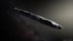 Artist's rendering of Oumuamua as it passed through the solar system after its discovery in October 2017. (Image Credit: European Southern Observatory/M. Kornmesser via NASA)