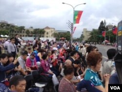 參加慶典的海外華僑（美國之音許波拍攝）