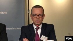 美台商業協會會長韓儒伯(美國之音鍾辰芳拍攝)