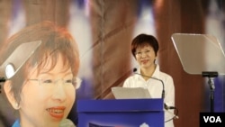 國民黨候選人洪秀柱(美國之音記者楊明拍攝) 