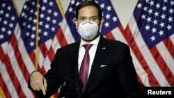 美聯邦參議員魯比奧在國會山資料照 （2020年10月21日）