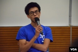 本土民主前線發言人黃台仰。(美國之音湯惠芸攝 )