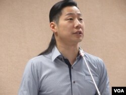 台湾在野党时代力量立委林昶佐(美国之音张永泰拍摄)