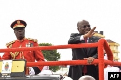 坦桑尼亚总统约翰·马古富利在2017年