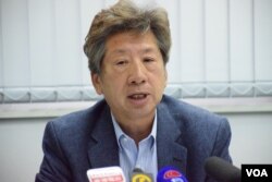 香港民主思路召集人湯家驊。（美國之音湯惠芸攝）