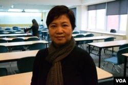 港加聯發言人馮玉霞。（美國之音湯惠芸攝）